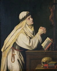 Die heilige Katharina von Siena (1347-80), nach einem Gemälde von Francisco Zurbarán (1598-1664)